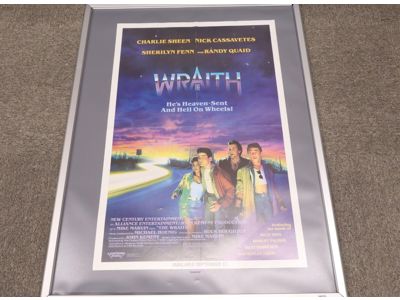 The Wraith Charlie Sheen 1986 40x27 Original Movie Poster