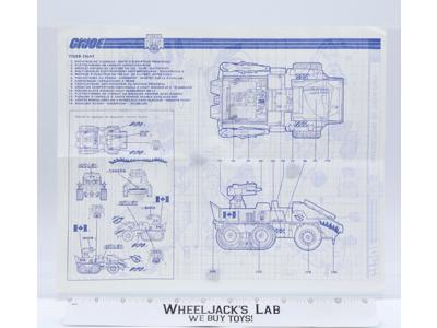 Tiger Cat CANADIAN 1988 ORIGINAL Instructions / Blueprints G.I. Joe Hasbro
