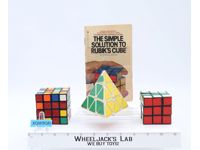 Rubik's Cube LOT Pyraminx Pyramid Triangle Puzzle 1980's + Book