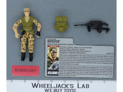 Repeater V1 100% Complete G.I. Joe 1988 Hasbro Vintage Action Figure