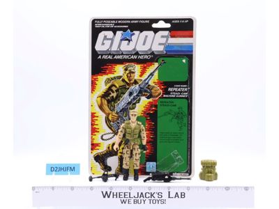 Repeater v1 100% Complete W/CARDBACK G.I. Joe 1988 Hasbro Vintage Figure