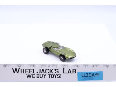 Turbofire Olive Green 1968 Redline Hot Wheels Mattel Vintage RL