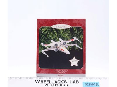 X-wing Starfighter 1998 Hallmark Magic Keepsake Christmas Ornament MIB
