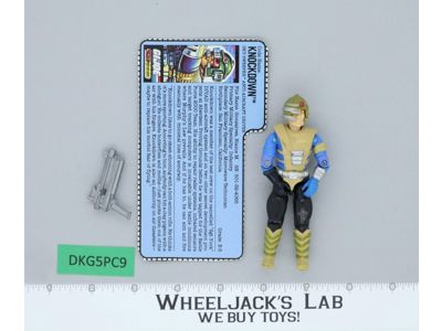 Knockdown V1 100% Complete G.I. Joe 1987 Hasbro Vintage Action Figure