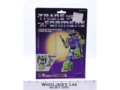 Mixmaster Devastator Cardback Vintage 1985 G1 Transformers Action Figure