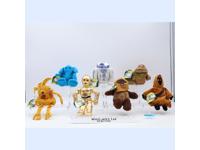 Lot of 8 Star Wars Buddies 1997 Hasbro Plush Stuffies NEW W/TAGS