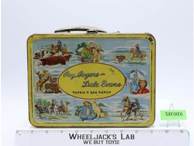 Roy Rogers and Dale Evans Double R Bar Ranch Metal Lunchbox NO THERMOS Vintage