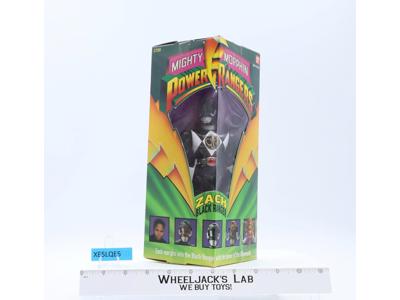 Zach BLACK Ranger Mighty Morphin Power Rangers 1994 Bandai NEW MIB