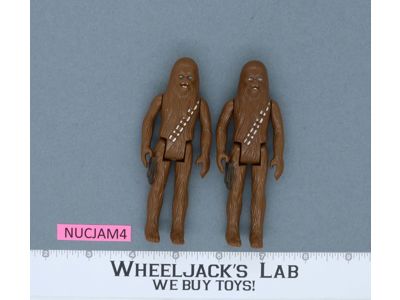 Lot of 2 Wookies Chewbacca Star Wars 1977 Vintage Kenner Action Figure