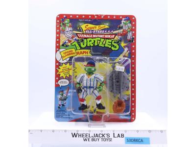 Grand Slammin' Raph Teenage Mutant Ninja Turtle Sewer Sports TMNT Playmates MOSC