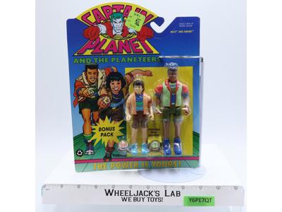 Ma-Ti and Kwame Bonus Pack Captain Planet 1991 Tiger Toys NEW MOSC SEALED