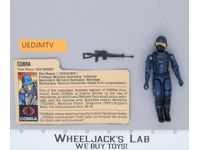 Cobra V1 Straight Arms 100% Complete G.I. Joe 1982 Hasbro Vintage  Action Figure