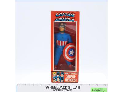 Captain America 1304 WGSH 8" W/BOX 100% Complete 1972 Mego Vintage Action Figure