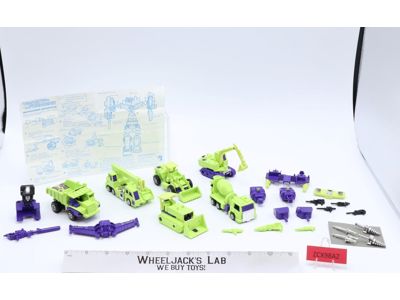 Devastator 100% Complete Vintage 1985 G1 Transformers Hasbro Action Figure