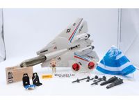 Skystriker XP-14F Combat Jet W/ Ace 100% Complete G.I. Joe 1983 Hasbro Vehicle