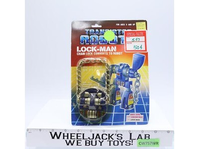 Blue Lock-Man Transistors Robots 1985 Four Star Vintage Action Figure NEW SEALED