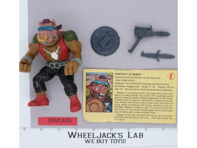 Bebop SOFT HEAD 100% Complete Teenage Mutant Ninja Turtles TMNT 1988 Playmates