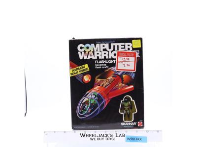 Flashlight W/ Skannar Computer Warriors 1989 Mattel Action Figure MIB