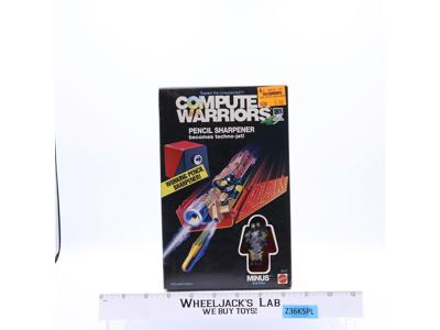 Pencil Sharpener W/ Minus Computer Warriors 1989 Mattel Action Figure NEW SEALED
