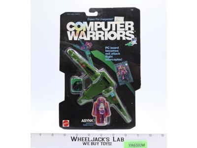 Asynk Evil Expert Booby-Trapper Computer Warriors 1989 Mattel Figure MOSC