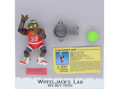 Slam Dunkin' Don 100% Complete Teenage Mutant Ninja Turtle 1991 Playmates