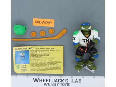 Slap Shot Leo 100% Complete Teenage Mutant Ninja Turtles TMNT 1991 Playmates