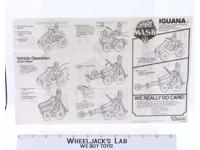Kenner 1987 M.A.S.K. Iguana Vintage Instruction Manual