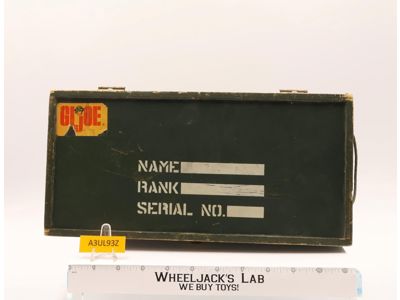 G.I. Joe Wooden Footlocker 1964 Hasbro Vintage Action Accessory