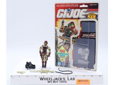 Rock-Viper V1 100% Complete W/ Cardback 1990 G.I. Joe Hasbro Vintage Figure