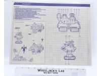 D.E.M.O.N. 1986 ORIGINAL Instructions / Blueprints G.I. Joe Action Figure