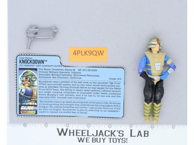 Knockdown V1 100% Complete G.I. Joe 1987 Hasbro Vintage Action Figure