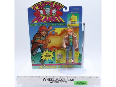 Planeteer Wheeler Captain Planet 1991 Tiger Toys Action Figure NEW MOSC SEALED