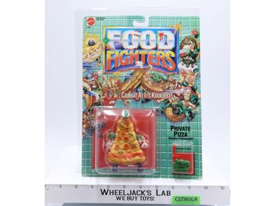 Private Pizza Food Fighters 1988 Mattel Vintage Action Figure NEW MOSC SEALED