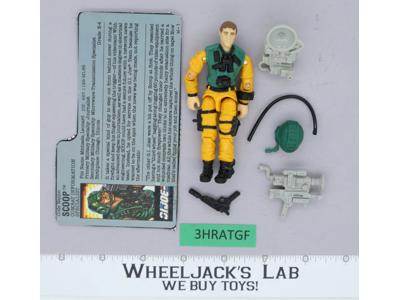 Scoop V1 100% Complete G.I. Joe 1989 Hasbro Vintage Action Figure