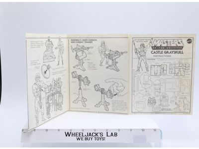 Castle Grayskull Instructions MOTU Masters Of The Universe 1981 Vintage
