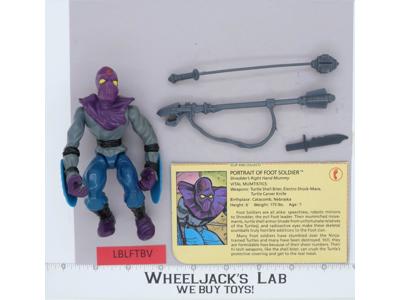 Foot Soldier 100% Complete Teenage Mutant Ninja Turtles TMNT 1988 Playmates