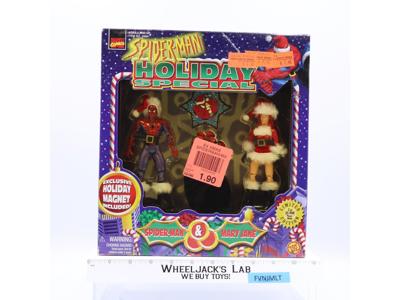 Spider-Man & Mary Jane Set Spider-Man Holiday Special 1997 ToyBiz NEW SEALED
