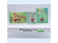 Lot of 2 Bracelets + Zipper Pull Charm The Little Mermaid Disney Applause NEW