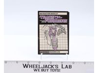Razorclaw Action Figure Vintage Instruction Manual 1986 Hasbro G1 Transformers