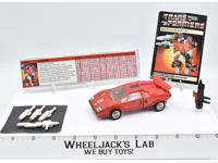 Sideswipe 100% Complete Vintage 1985 G1 Transformers Hasbro Action Figure