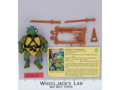 Leonardo SOFT HEAD 100% Complete Teenage Mutant Ninja Turtle 1988 Playmates