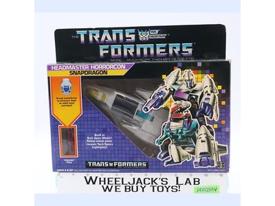 Snapdragon 100% Complete W/BOX & INSERT 1987 Vintage G1 Transformers Hasbro