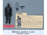 Snake Eyes V1 Straight Arms 100% Complete G.I. Joe 1982 Hasbro Vintage Figure
