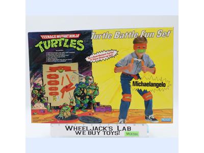 Turtle Battle Fun Set TMNT Teenage Mutant Ninja Turtles 1989 Playmates NEW MISB