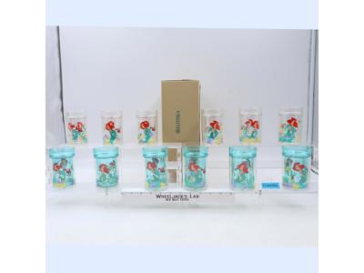 Lot of 12 Double Wall Glitter Charm Tumblers The Little Mermaid Selandia Disney