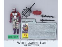 Night Creeper V1 100% Complete G.I. Joe 1990 Hasbro Vintage Action Figure