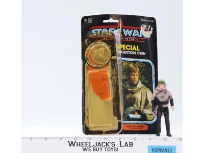 Luke Skywalker Battle Poncho Complete 92 Back Star Wars POTF 1985 Kenner Figure