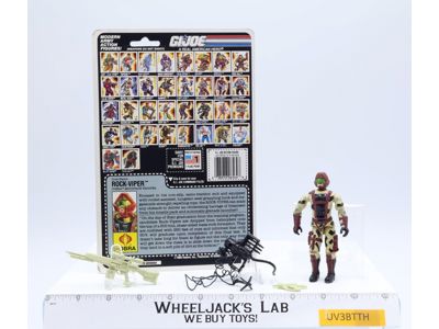 Rock-Viper V1 100% Complete 34 Cardback 1990 G.I. Joe Hasbro Vintage Figure