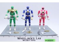 LOT of 3 Auto Morphin Power Rangers 1993 5.5" Bandai Figures Complete Sets