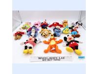Lot of 15 Disney Store Plush Action Figures Pooh Eeyore Little Mermaid Mickey